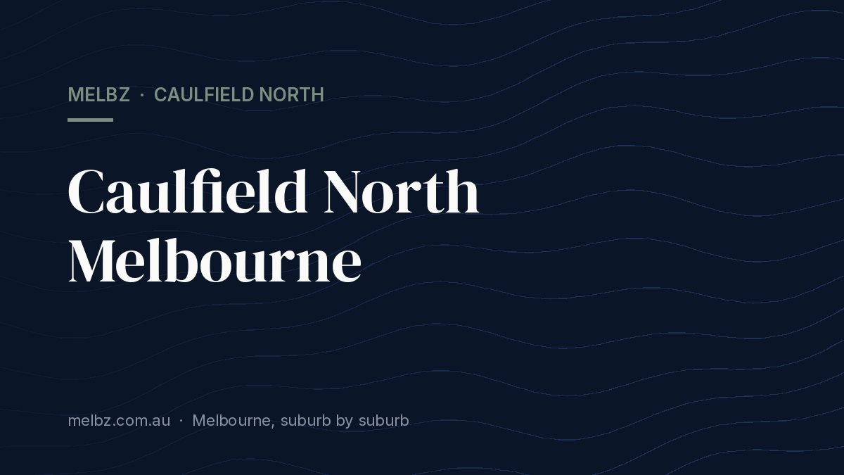 Title card: Caulfield North Melbourne