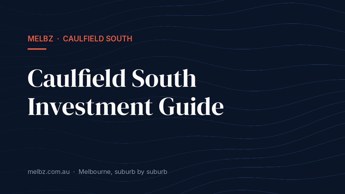 Title card: Caulfield South Investment Guide