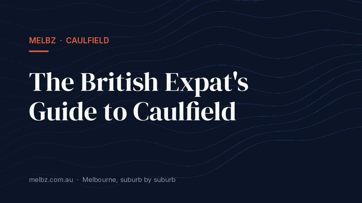 Title card: The British Expat's Guide to Caulfield