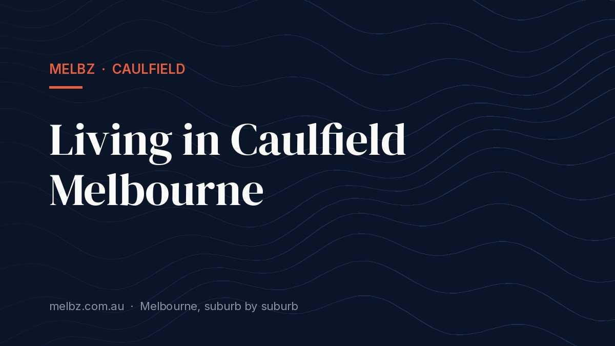 Title card: Living in Caulfield Melbourne