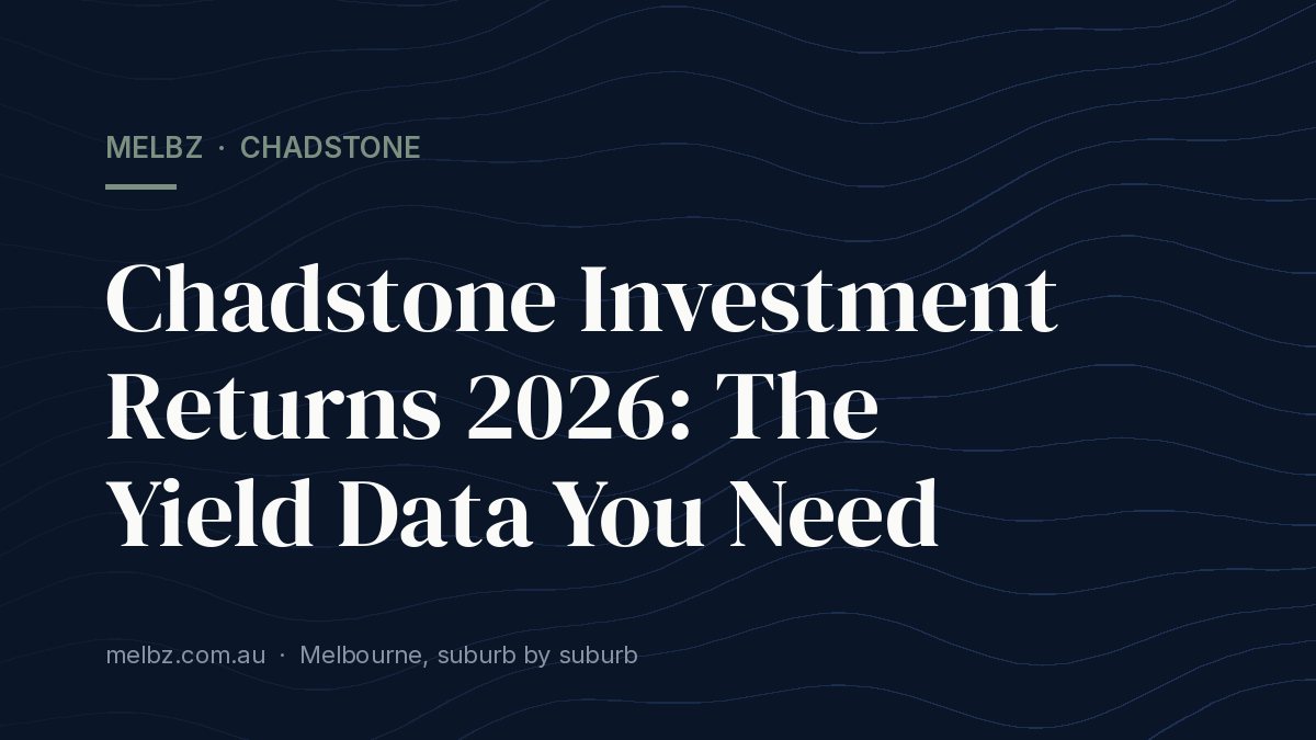 Title card: Chadstone Investment Returns 2026: The Yield Data You Need