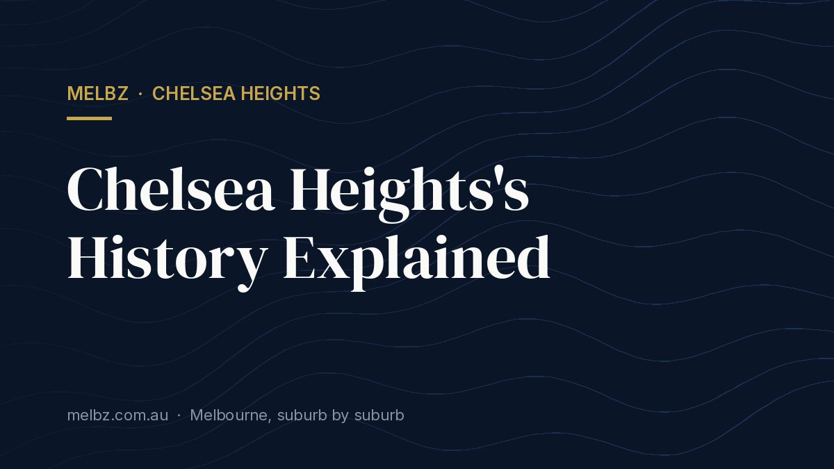 Title card: Chelsea Heights's History Explained