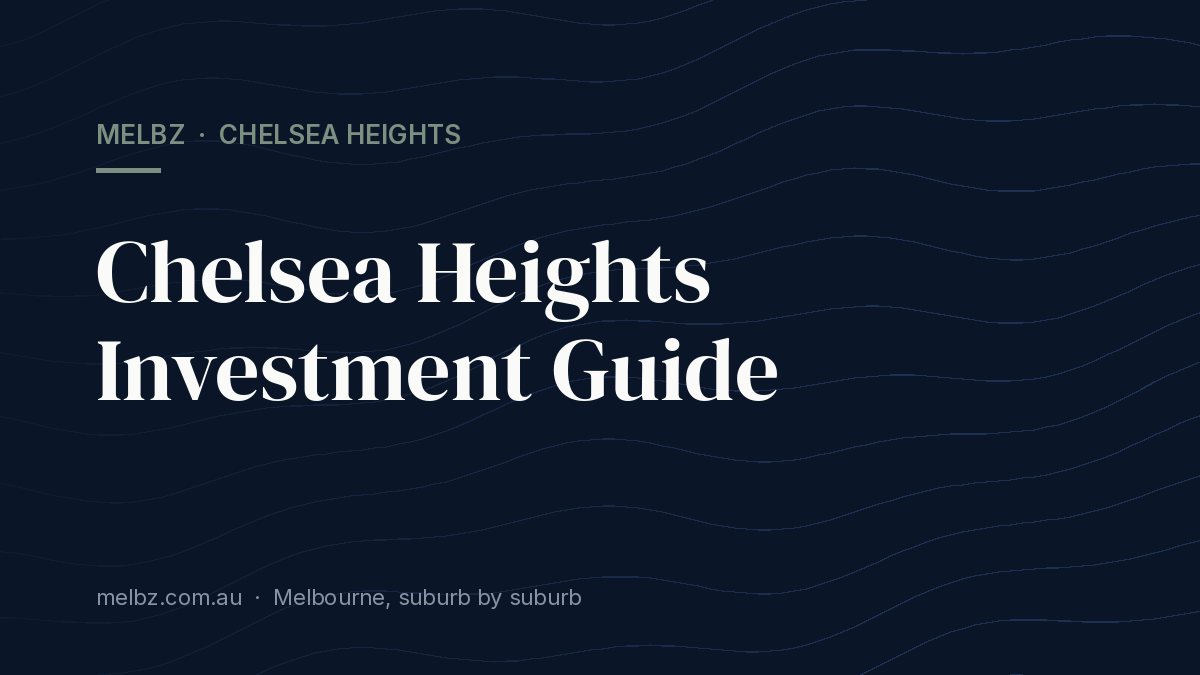 Title card: Chelsea Heights Investment Guide