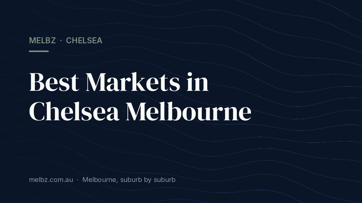 Title card: Best Markets in Chelsea Melbourne