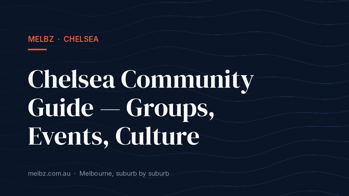 Title card: Chelsea Community Guide — Groups, Events, Culture