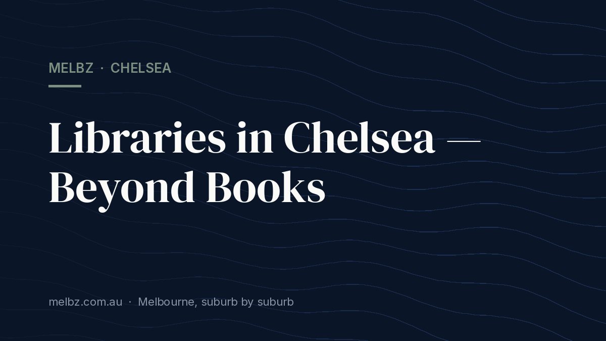 Title card: Libraries in Chelsea — Beyond Books
