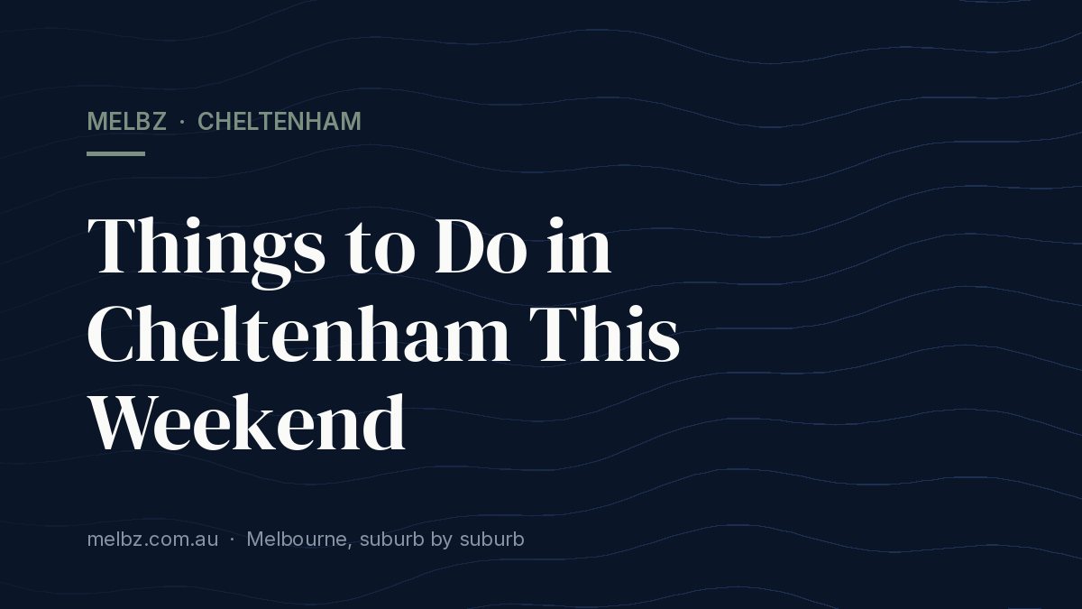 Title card: Things to Do in Cheltenham This Weekend