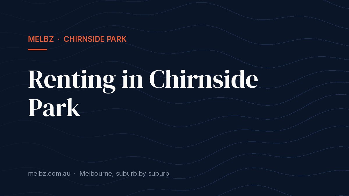 Title card: Renting in Chirnside Park