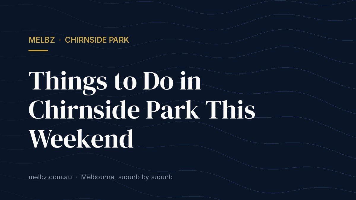 Title card: Things to Do in Chirnside Park This Weekend
