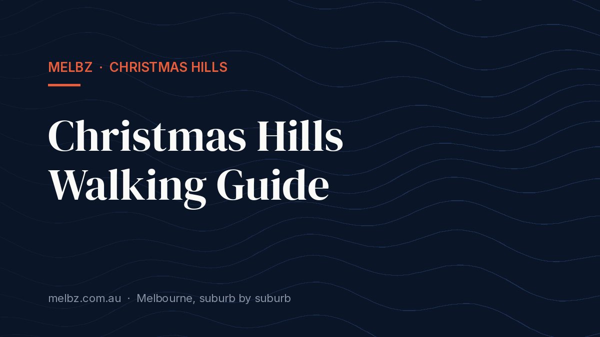 Title card: Christmas Hills Walking Guide