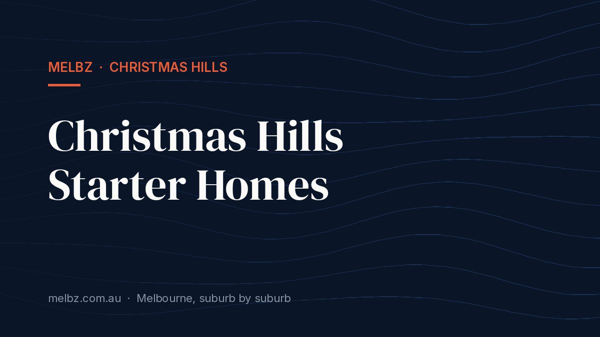 Title card: Christmas Hills Starter Homes