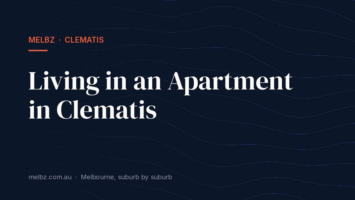 Title card: Living in an Apartment in Clematis