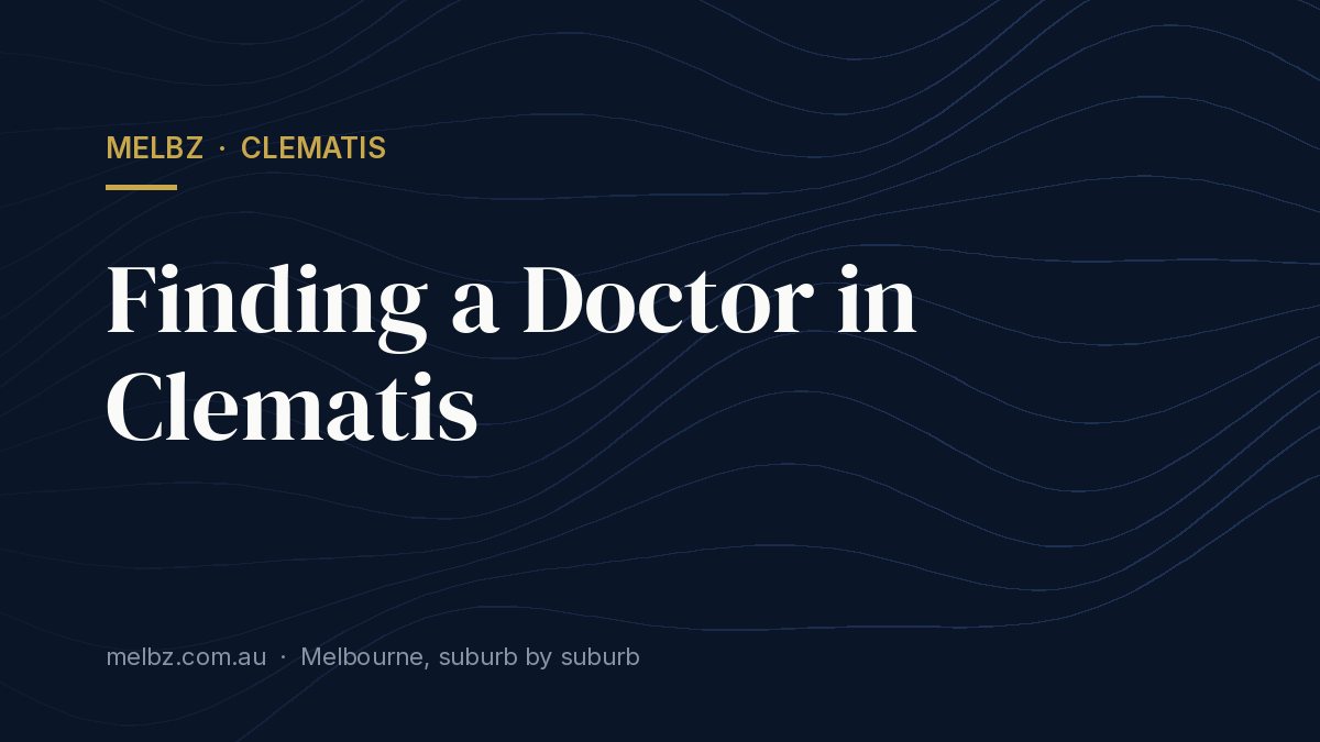 Title card: Finding a Doctor in Clematis