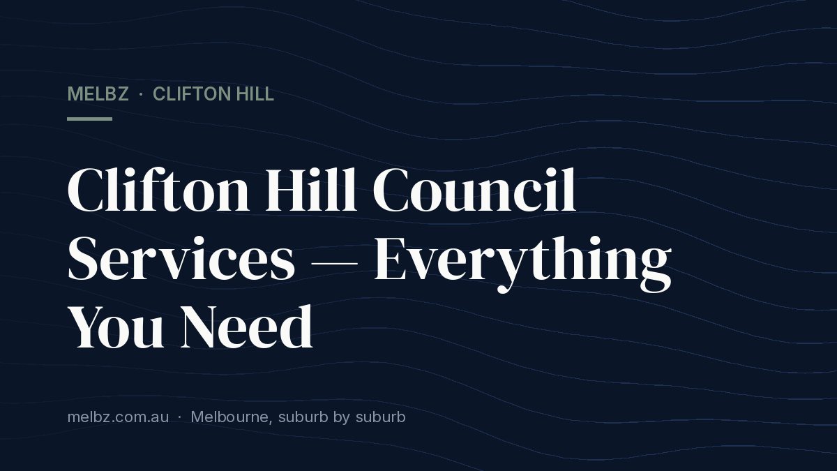 Title card: Clifton Hill Council Services — Everything You Need