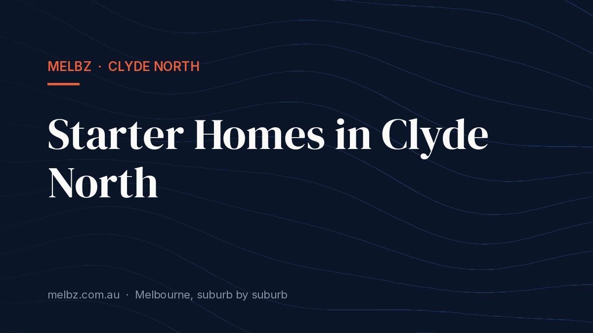 Title card: Starter Homes in Clyde North