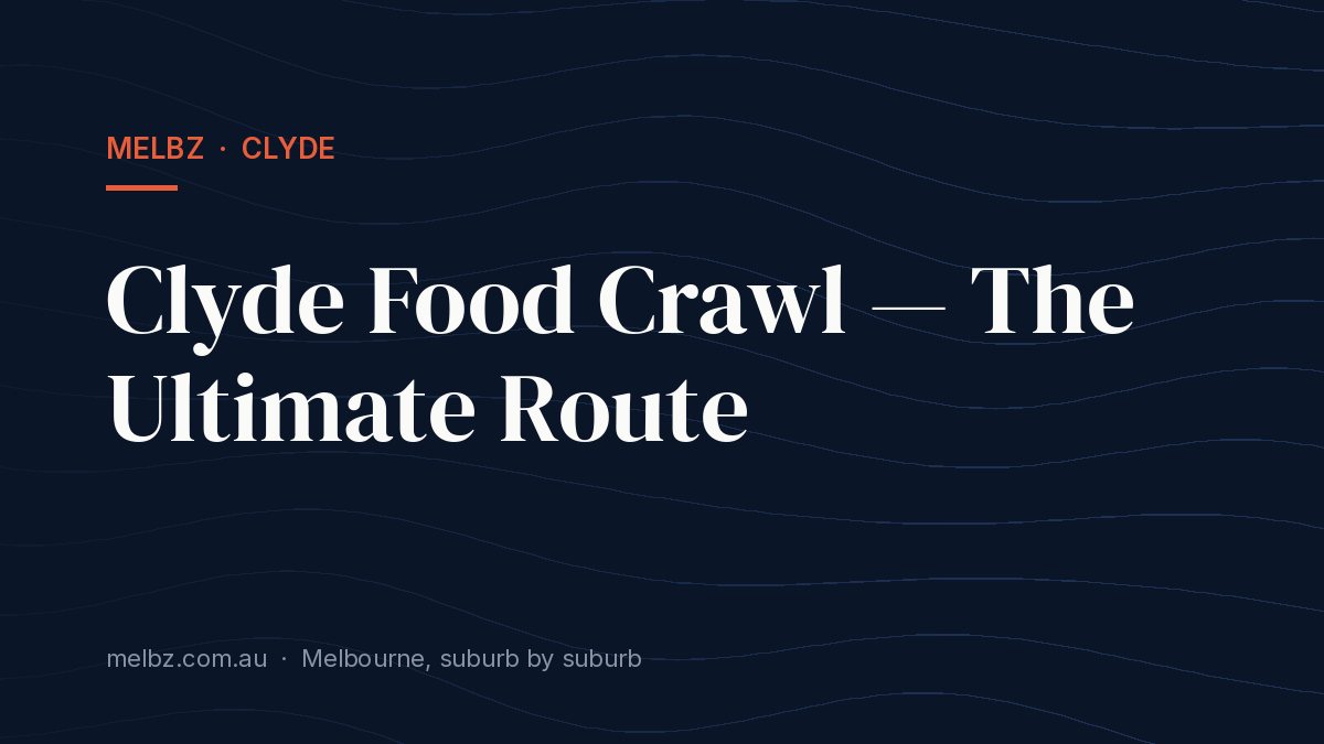 Title card: Clyde Food Crawl — The Ultimate Route