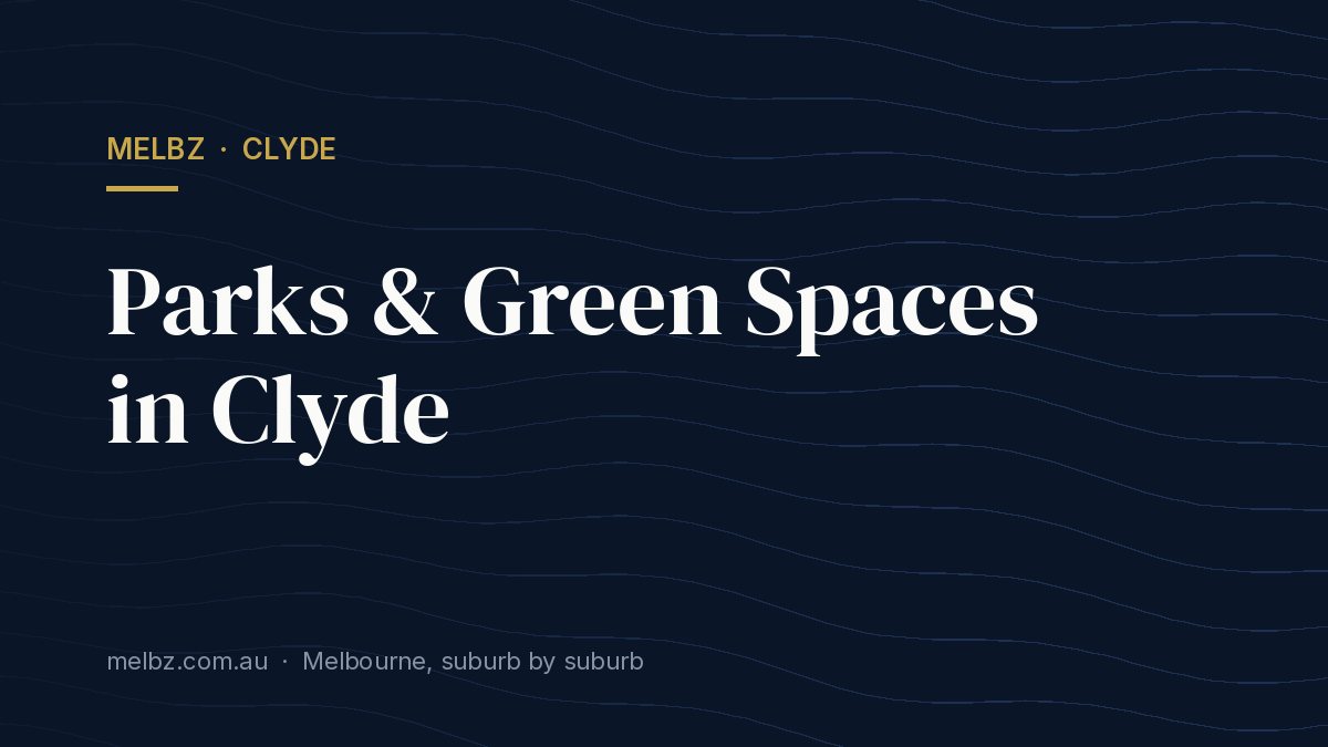 Title card: Parks & Green Spaces in Clyde