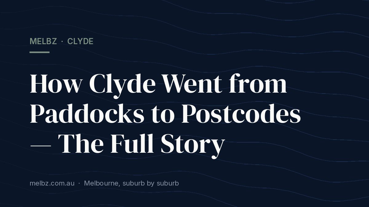 Title card: How Clyde Went from Paddocks to Postcodes — The Full Story
