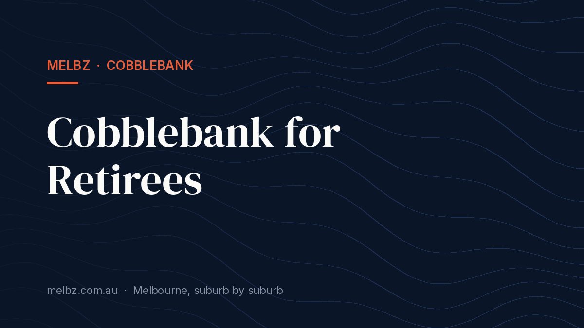 Title card: Cobblebank for Retirees