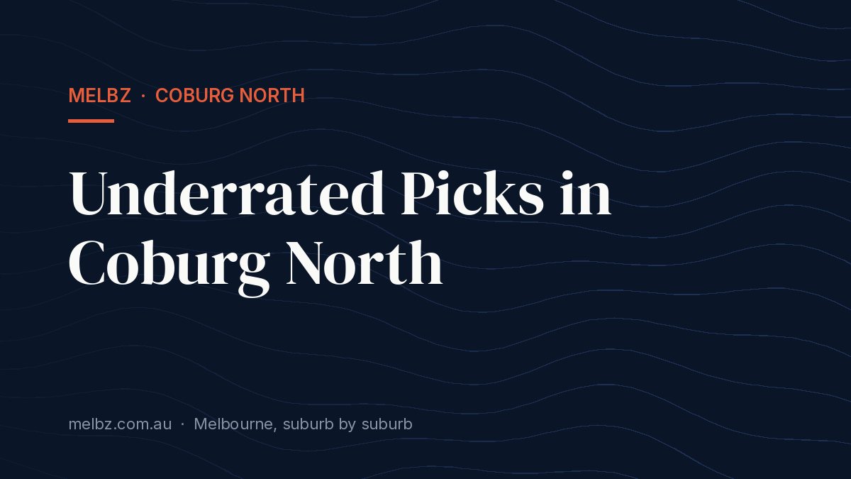Title card: Underrated Picks in Coburg North