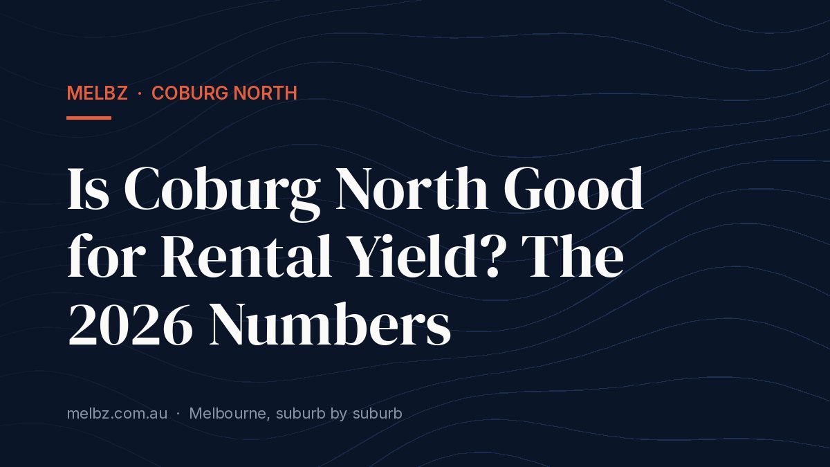 Title card: Is Coburg North Good for Rental Yield? The 2026 Numbers