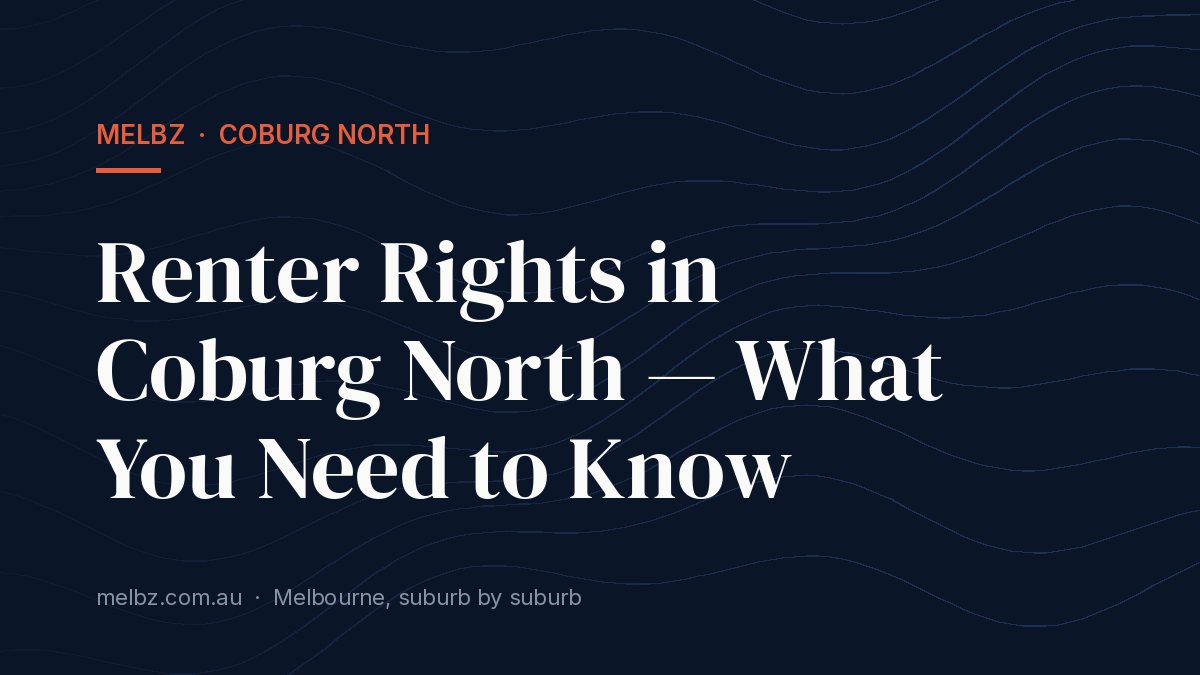 Title card: Renter Rights in Coburg North — What You Need to Know