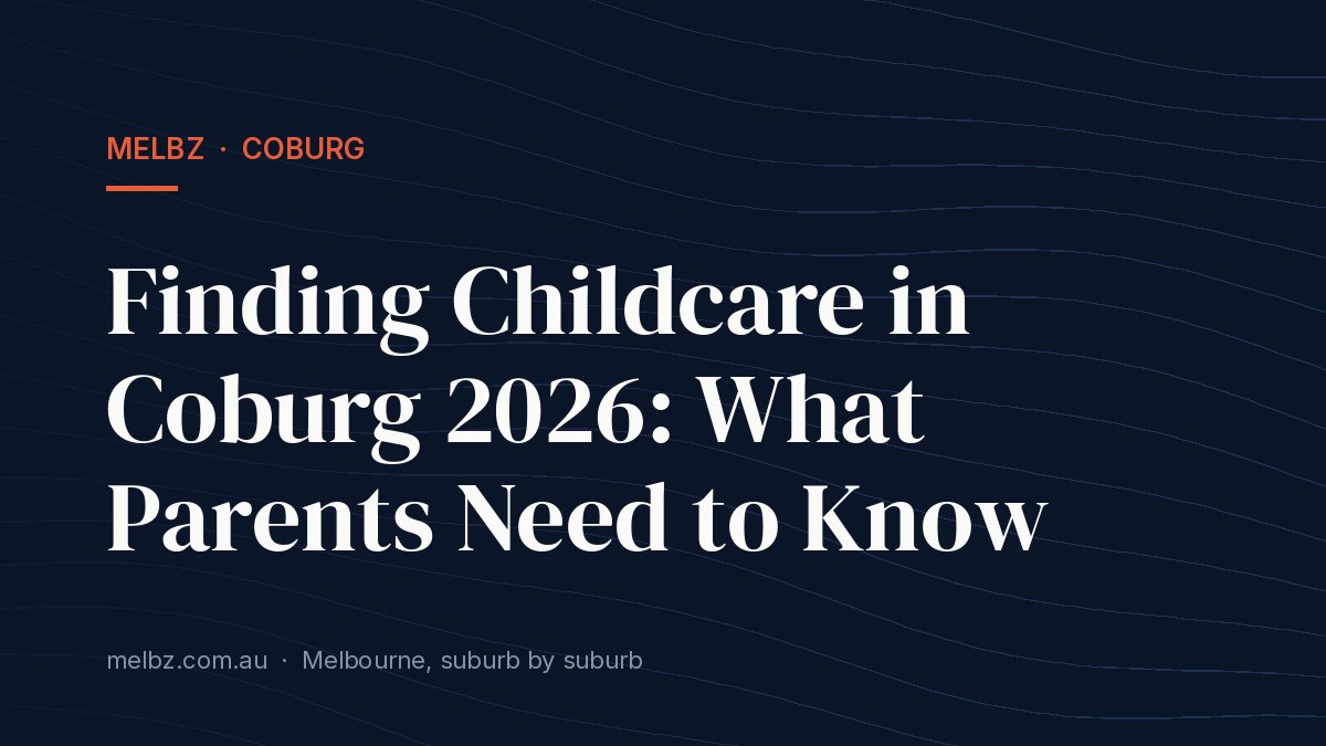 Title card: Finding Childcare in Coburg 2026: What Parents Need to Know