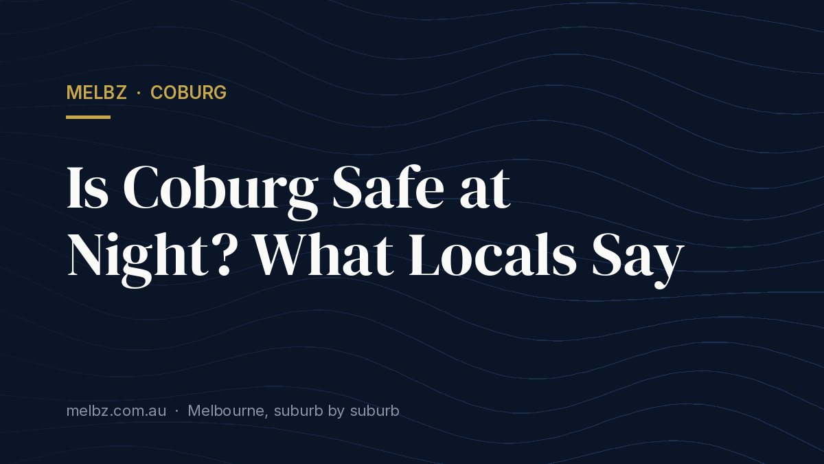 Title card: Is Coburg Safe at Night? What Locals Say