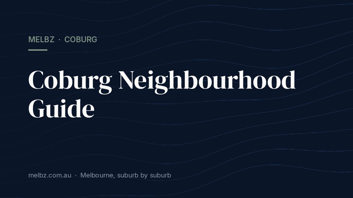 Title card: Coburg Neighbourhood Guide