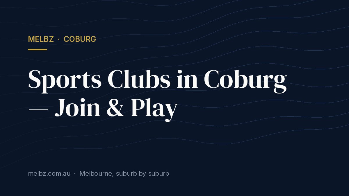 Title card: Sports Clubs in Coburg — Join & Play