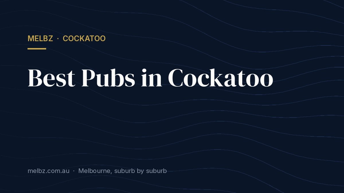 Title card: Best Pubs in Cockatoo