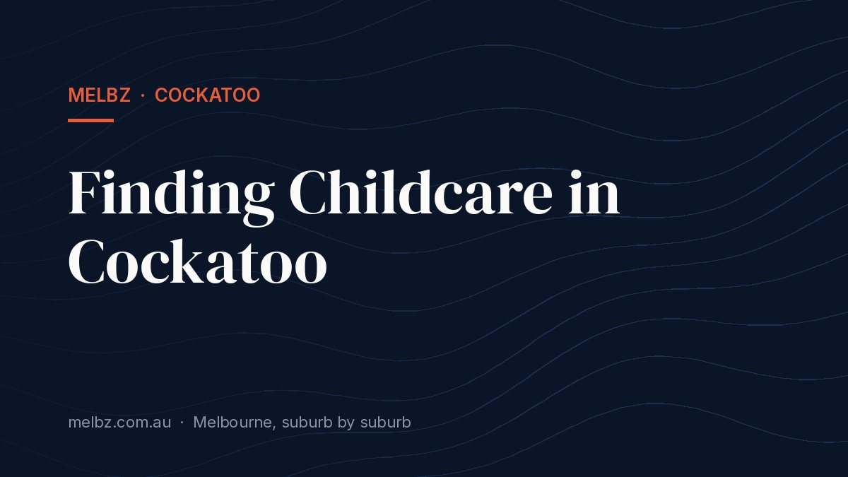 Title card: Finding Childcare in Cockatoo