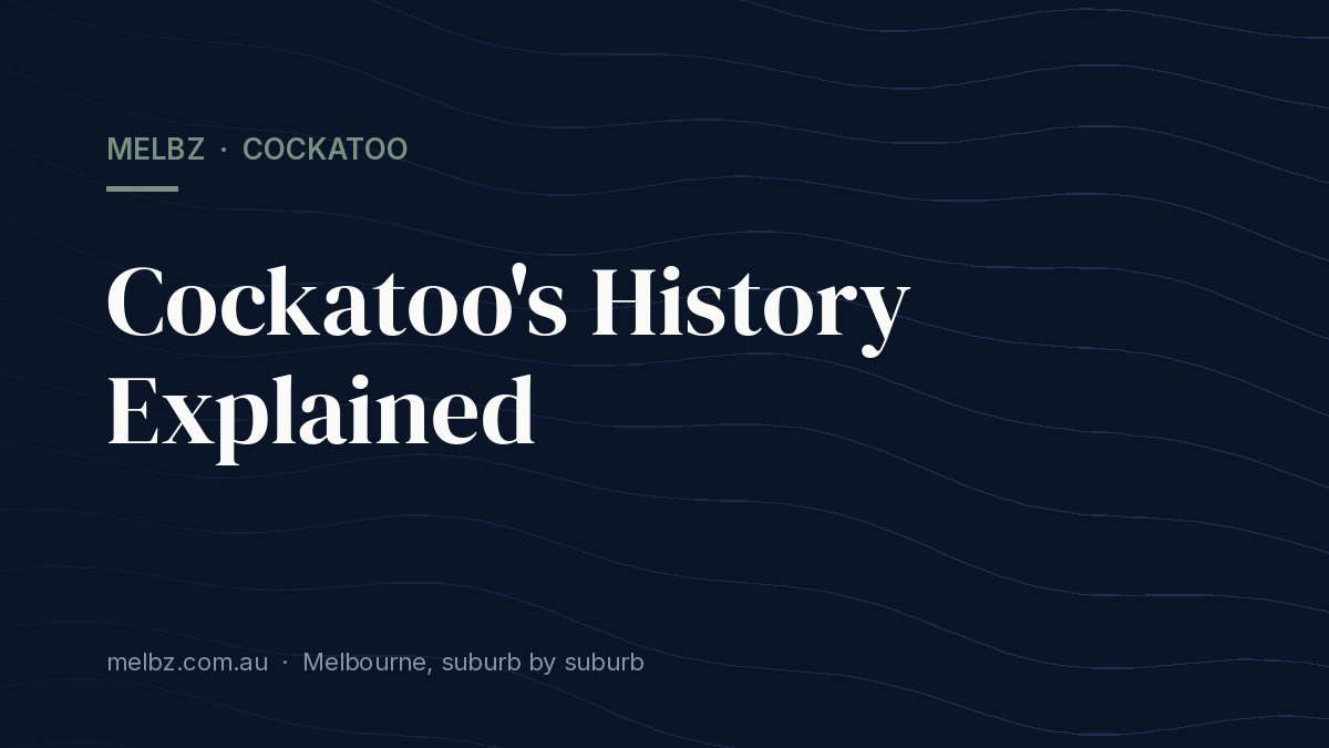 Title card: Cockatoo's History Explained