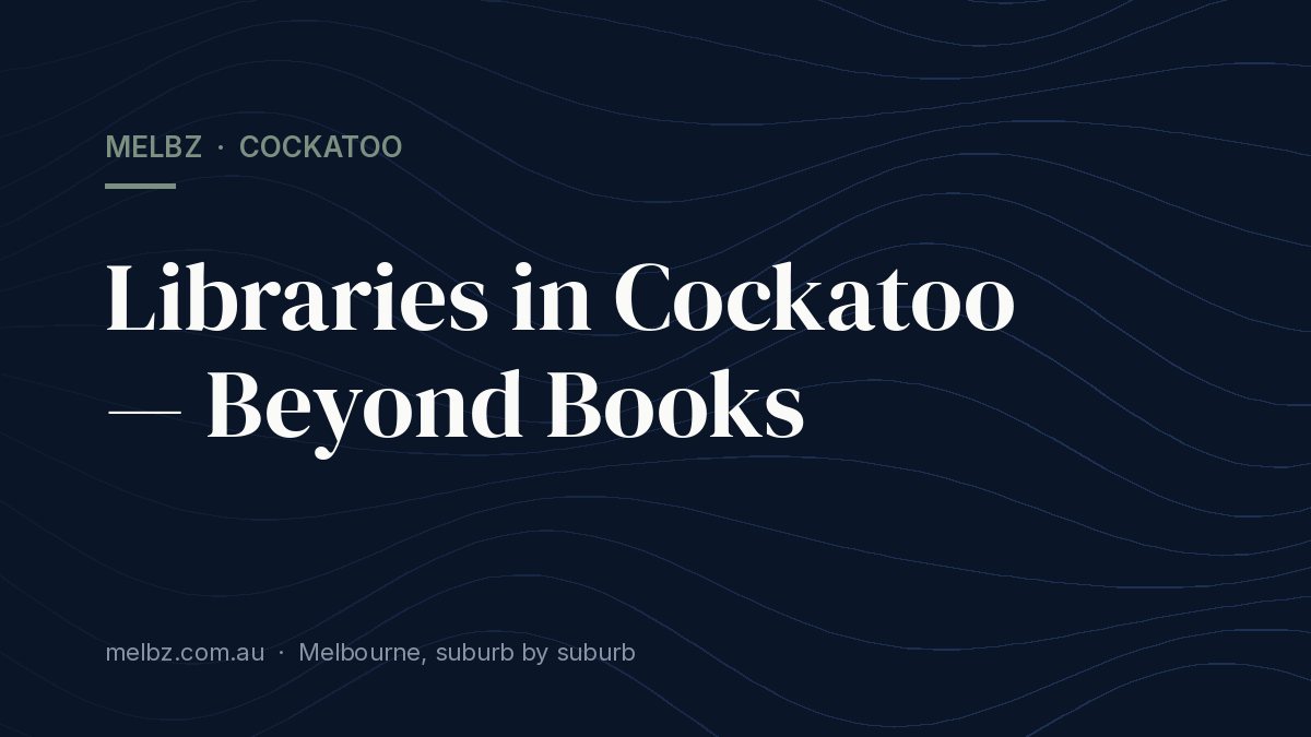 Title card: Libraries in Cockatoo — Beyond Books