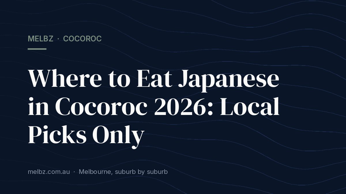 Title card: Where to Eat Japanese in Cocoroc 2026: Local Picks Only
