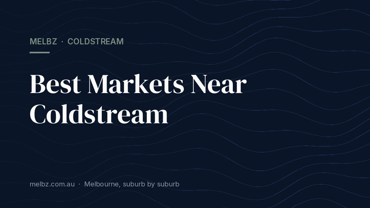 Title card: Best Markets Near Coldstream