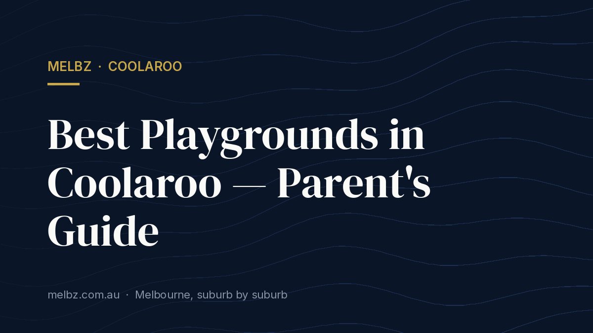 Title card: Best Playgrounds in Coolaroo — Parent's Guide