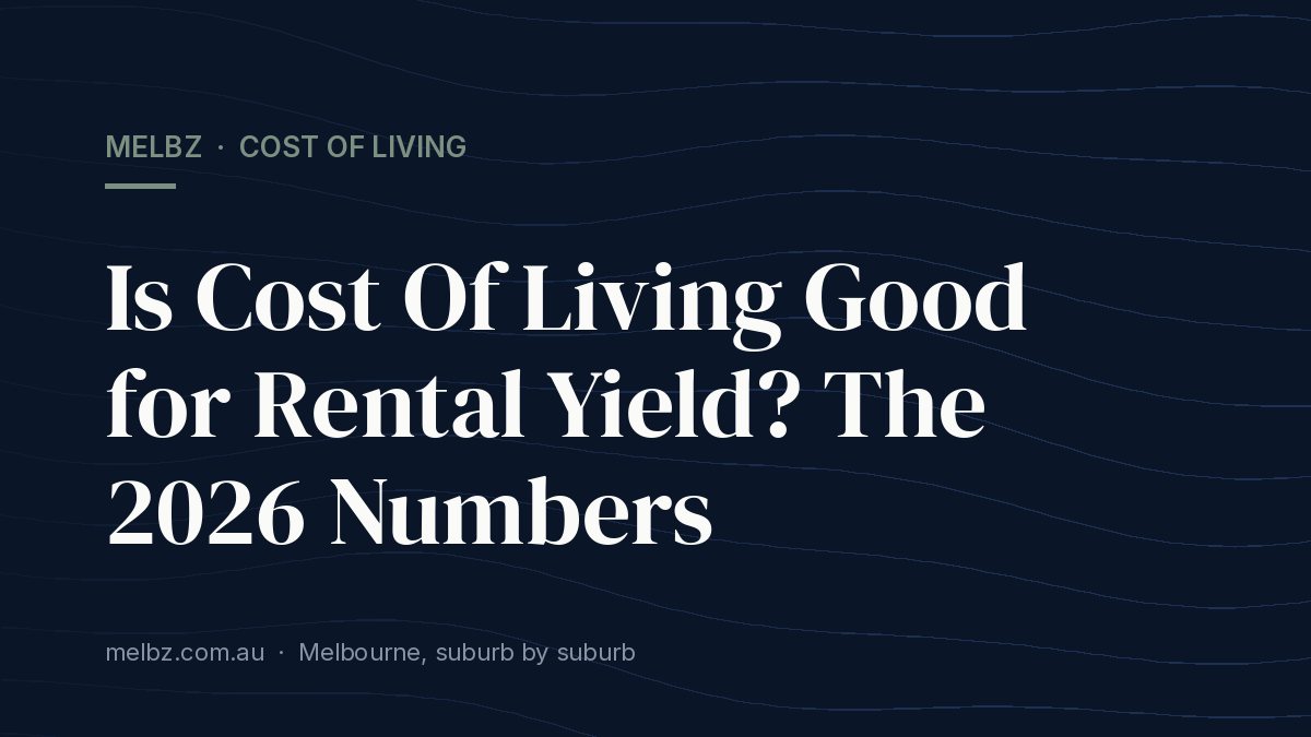 Title card: Is Cost Of Living Good for Rental Yield? The 2026 Numbers