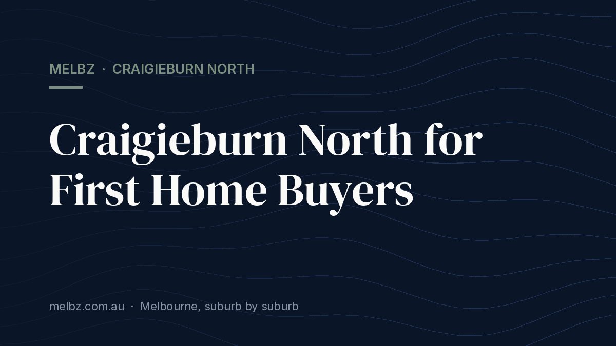 Title card: Craigieburn North for First Home Buyers