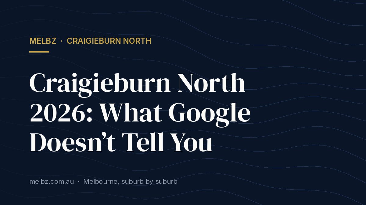 Title card: Craigieburn North 2026: What Google Doesn’t Tell You
