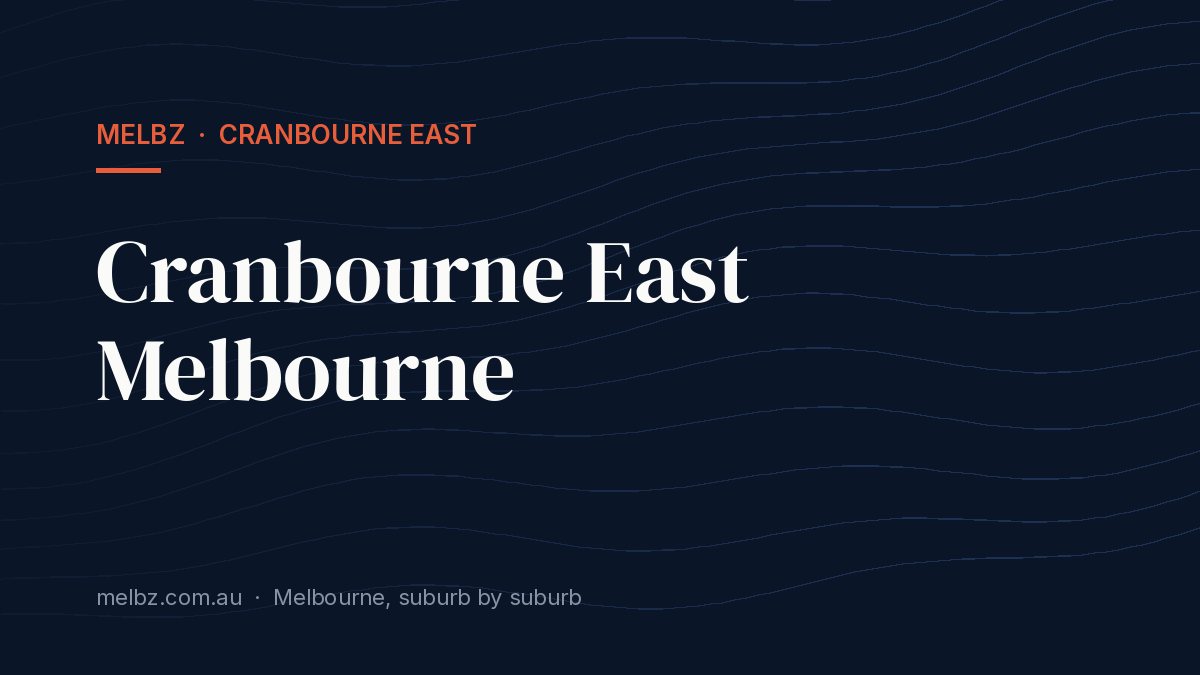 Title card: Cranbourne East Melbourne