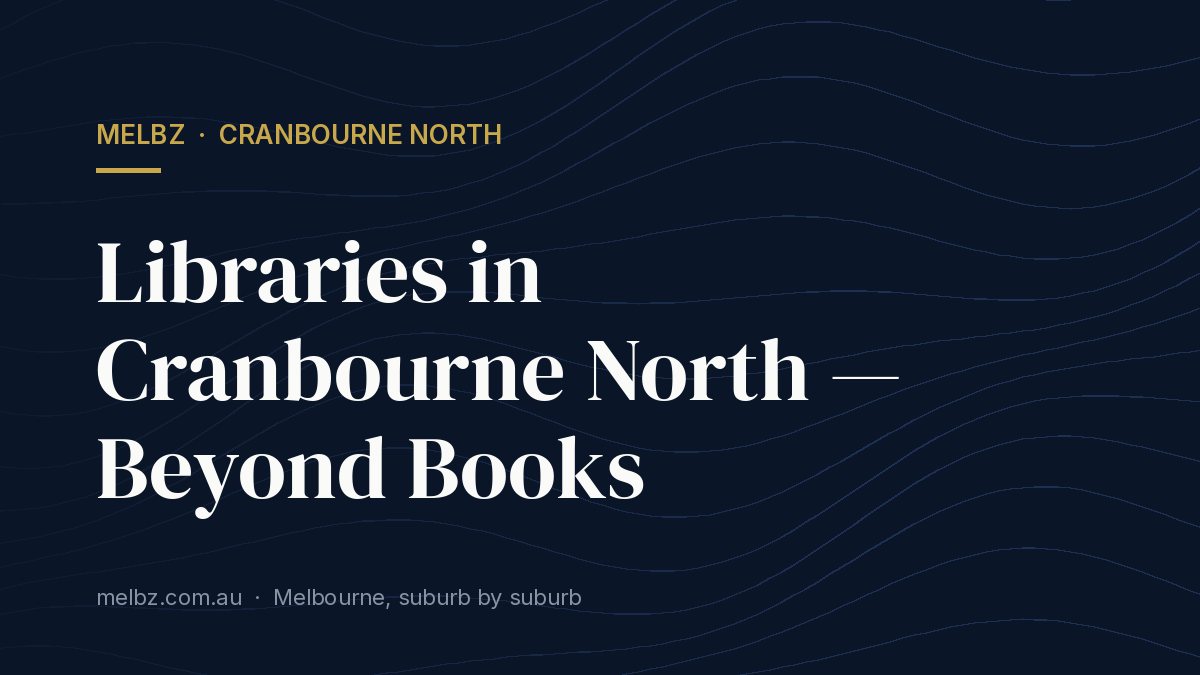 Title card: Libraries in Cranbourne North — Beyond Books
