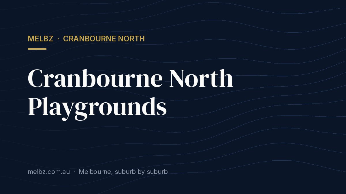 Title card: Cranbourne North Playgrounds