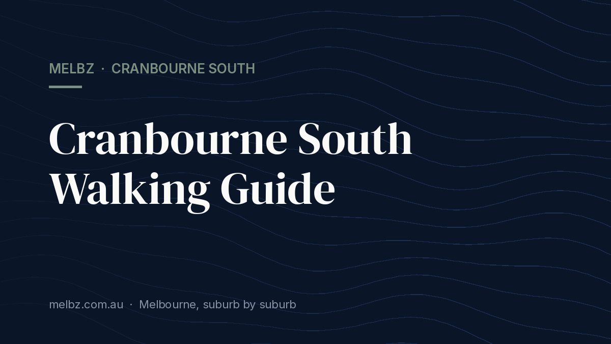 Title card: Cranbourne South Walking Guide
