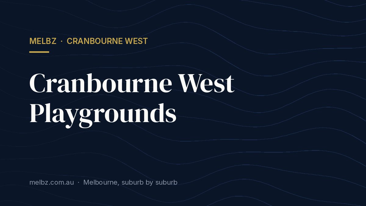 Title card: Cranbourne West Playgrounds