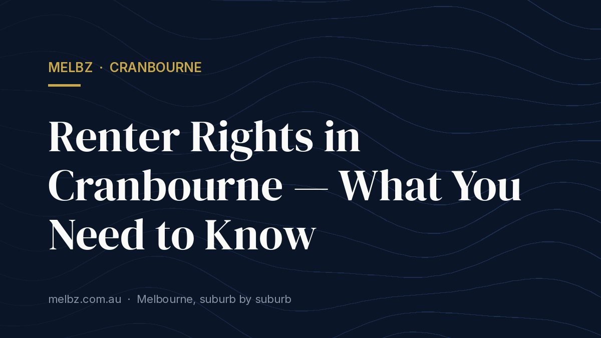 Title card: Renter Rights in Cranbourne — What You Need to Know
