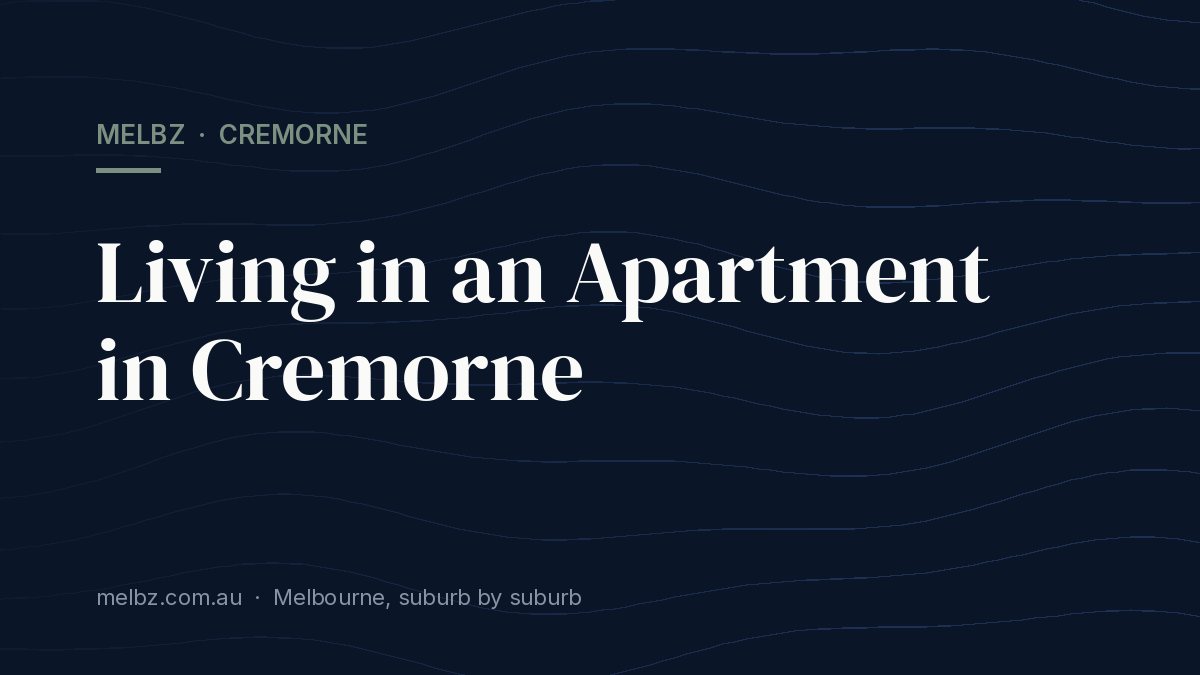 Title card: Living in an Apartment in Cremorne
