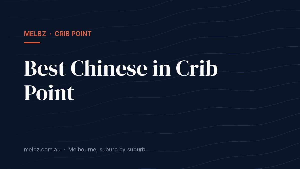 Title card: Best Chinese in Crib Point