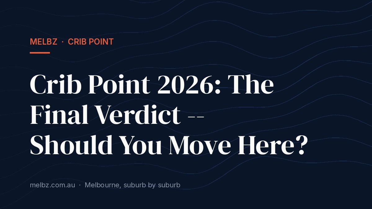 Title card: Crib Point 2026: The Final Verdict -- Should You Move Here?