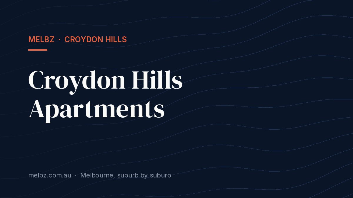 Title card: Croydon Hills Apartments